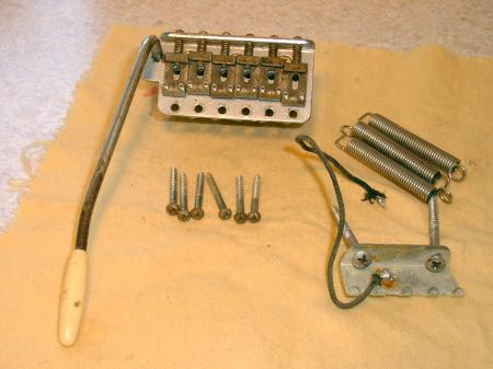 1957 COMPLETE FENDER ORIG STRAT BRIDGE