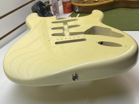 1968 Olympic White Fender Stratocaster Body 