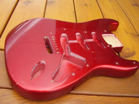 1960 Relic Candy Apple Red C-Shop Body