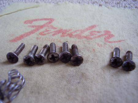 1965 ORIG STRAT PICKUP SCREWS & 3WAY & SPRINGS