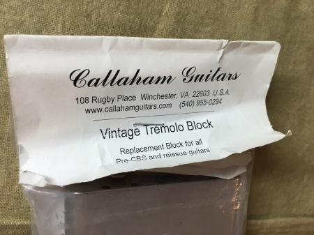 Callaham Vintage Tremolo Block For Fender Strat