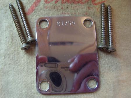 1996 CUNETTO 1962 RELIC FENDER STRAT NECK PLATE