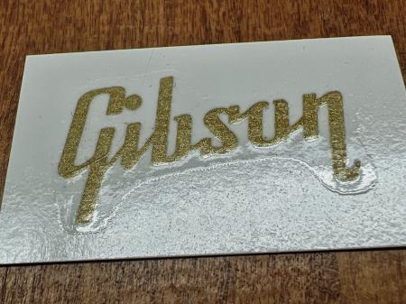 1950 Gibson Style Gold Waterslide Decal