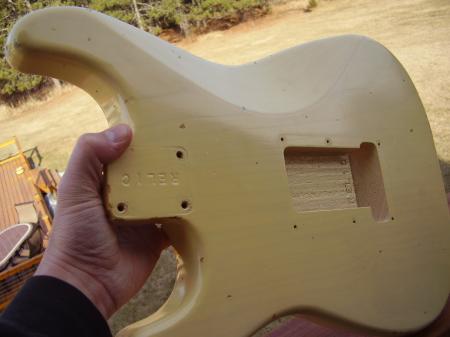 John Cruz 1957 Mary Kaye Cunetto Fender Strat Body 