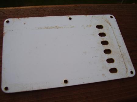 1957 Pre CBS Fender Stratocaster Back Tremolo Cover CLEAN!