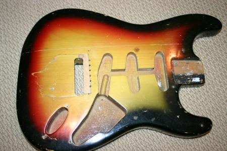 1958 ORIG Fender Strat Body 3.6 lbs