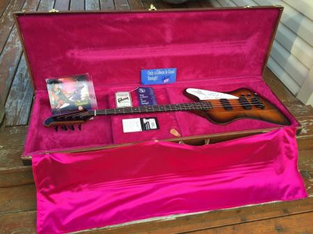 1994 Brand New Gibson Thunderbird Bass Dealer Only Nikki Sixx Motley Crew Autographed