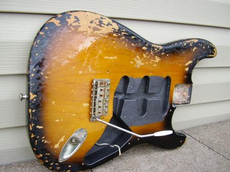 1957 RI FENDER USA STRAT BODY SRV'ED