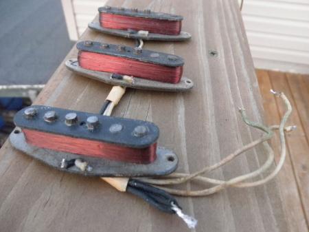 1965 Orig Fender Stratocaster Pickups Complete Set