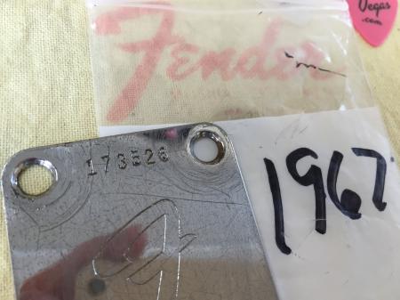 1967 Original Fender Tele or Strat Neck Plate