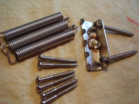 1963 PRE CBS FENDER STRATOCASTER BRIDGE PARTS