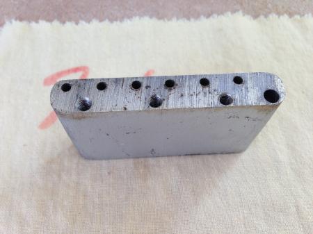 1957 ORIG Tremolo Bridge Block Fender Strat CLEAN