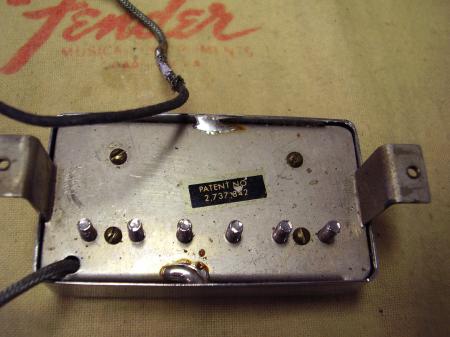 1960's GIBSON LES PAUL PICKUP PATENT NO