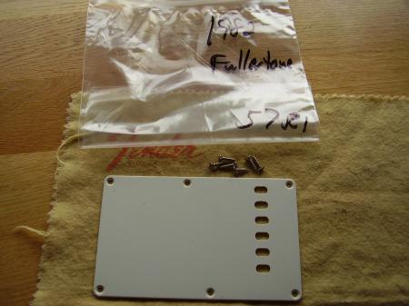 1982 Fullerton 1957 RI USA Fender Strat Back Trem cover with screws