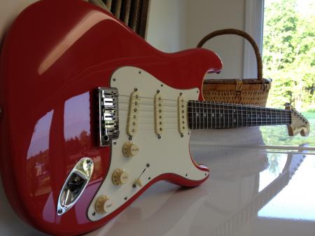 2012 Fender Strat Pro Fiesta Red With Rosewood Neck Nitro Finish ONLY HERE