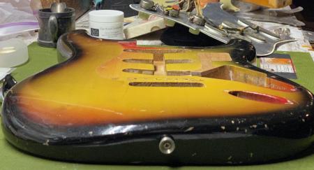 1968 Original Finish Fender Stratocaster Body 