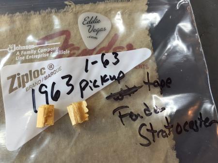 1963 Original PRE CBS Masking Tape Pickup Wire Fender Strat