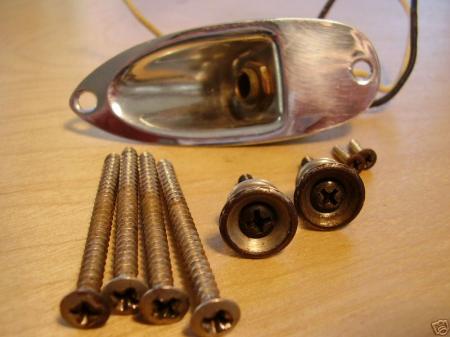 1963 Orig Output Jack,Strap Buttons,Neck Screws