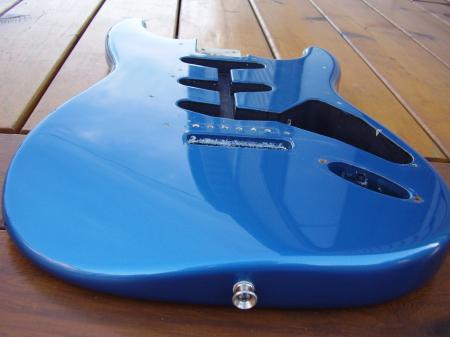  1958 Lake Placid Blue Cunneto Fender Strat Body COA & PLATE