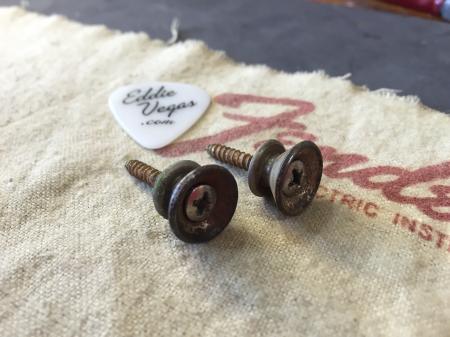 1962 Original Patina PRE CBS Fender Strat Buttons With Screws