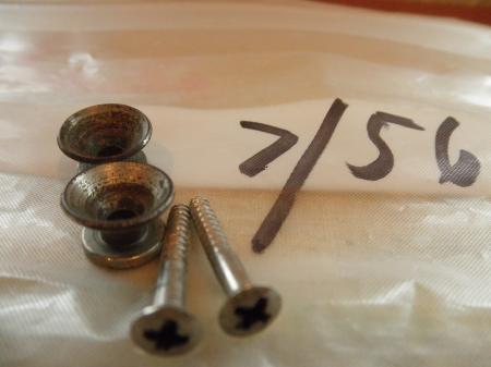 1956 Orig Strap Buttons Fender Strat Patina Cool