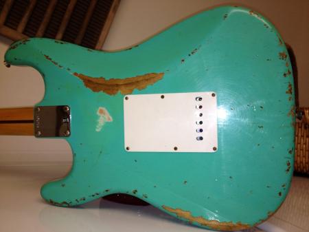 1957 Fender 2012 Custom Shop Heavy Relic Strat Faded SURF GREEN