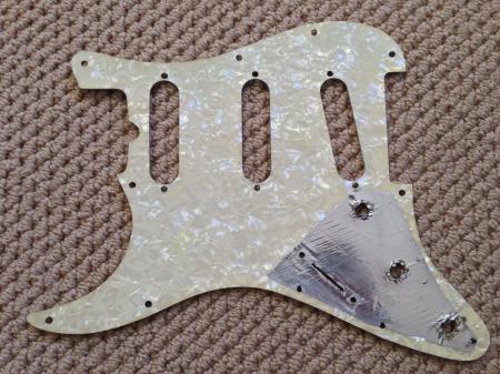 1968 ORIGINAL PEARLIOD BACK FENDER STRATOCASTER PICKGUARD