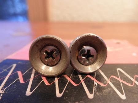 1956 ORIG FENDER STRAT STRAP BOTTONS