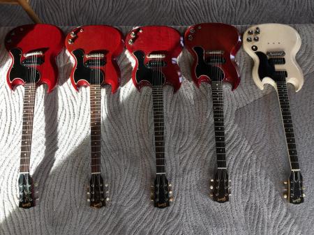 1961 1962 1964 1964 1965 SG Gibson SG Les Paul