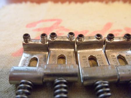 1957-62 USA RI 1985 FENDER STRAT BRIDGE SADDLES