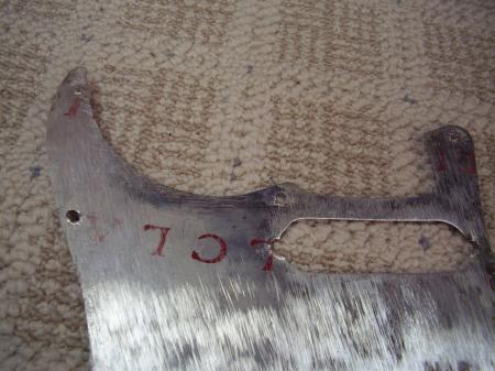 1959 ORIG BACK METAL PICKGUARD SHIELD