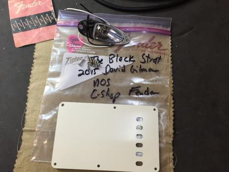 2015 David Gilmour Fender Custom Shop Back Trem Cover & Output Jack