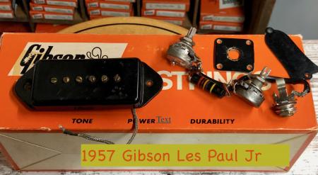 1957 Gibson Les Paul Jr Pickup Pots Switch Pickup Cover 