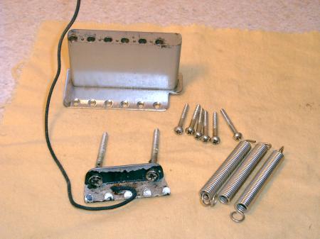 1959 ORIG FENDER TREM BLOCK FENDER VINTAGE STRATOCASTER