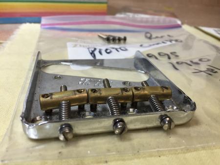 1960 Cunetto Proto Type 1995 Fender Telecaster PAT. PEND. Bridge & Screws