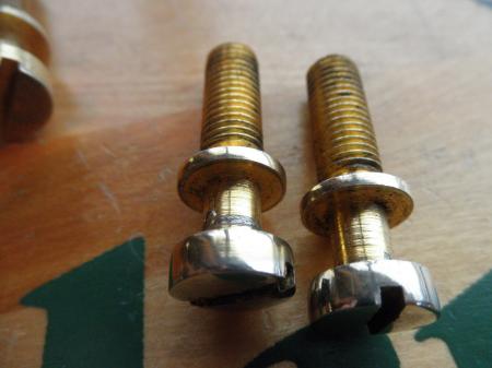 1960's Orig Les Paul ES 335 Gold Bridge Post's #3 set