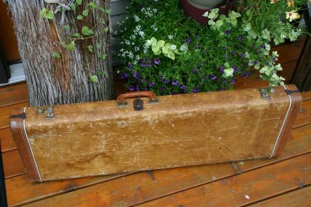 1958 Orig Tweed Fender Strat Tele Case Gold Inside. NICE*
