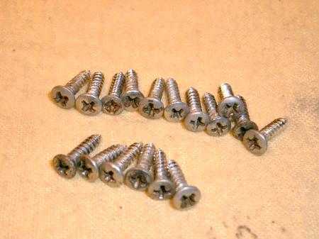 1959 11 HOLE PICKGUARD SCREWS AND 6 BACK COVER SCREWS