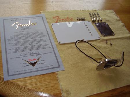 1954 Masterbuilt Custom Shop COA and Hardware