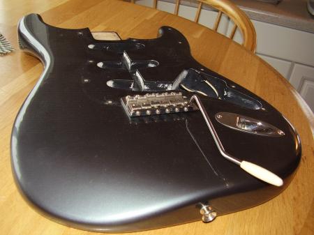 1965 Charcoal Frost C-shop Fender Strat Body