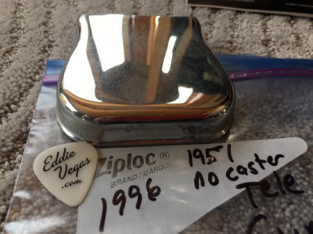 1996 Cunetto Fender 1951 No Caster Telecaster Relic Bridge Cover