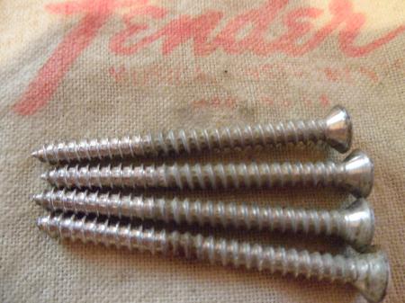 1959 Fender Stratocaster Telecaster 4 Neck Plate Screws