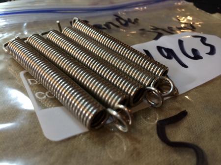 1963 Orig 5 Longer PRE CBS Fender Strat Trem Springs