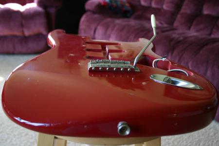 1960 Dakota Red C-Shop Limited Fender Strat Body
