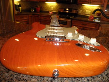 2011 Sunrise Orange Transparent Fender Custom Deluxe Custom Shop Strat 