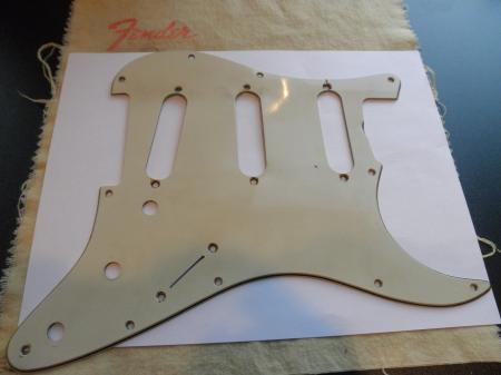 1963 Green Repo Fender Strat Pickguard