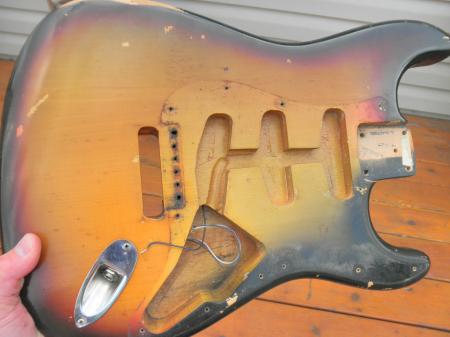 1970 Orig Fender Strat Body With Neck Plate & More Included