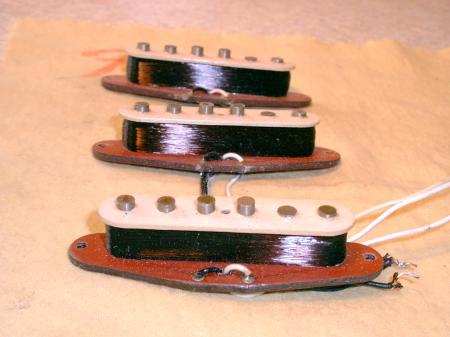 Red Bobbin 1982 Fullerton 1957 RI USA Fender Strat Pups RARE RARE & RARE