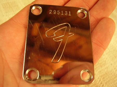 1970 ORIG MINT FENDER STRAT NECK PLATE