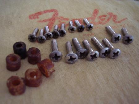 1982 Fullerton  Fender 1957 RI Strat Hardware Screws
